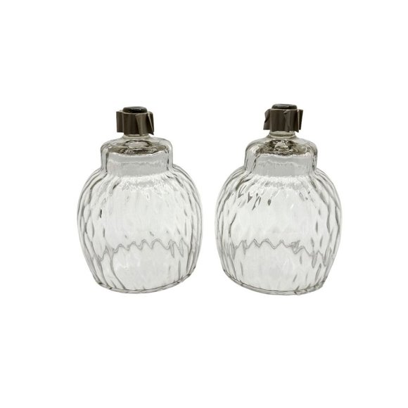 Home Interiors Diamond Optic Peg Votive Candle Holders 1214 BL Set of 2 - Picture 8 of 14